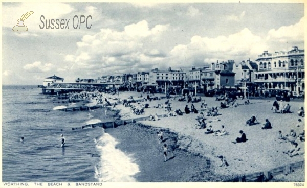 Image of Worthing - The Beach & Bandstand