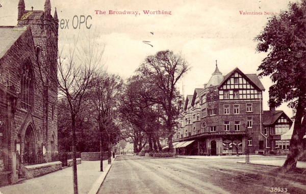 Image of Worthing - The Broadway and Wesleyan Methodist Church