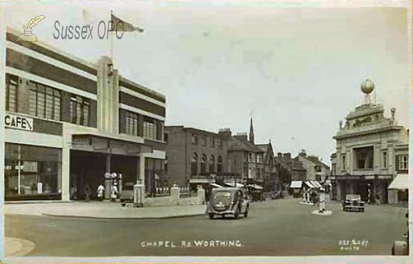 Image of Worthing - Chapel Road showing Primitive Methodist Church