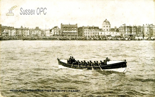 Image of Worthing - View from the Pier showing Lifeboat