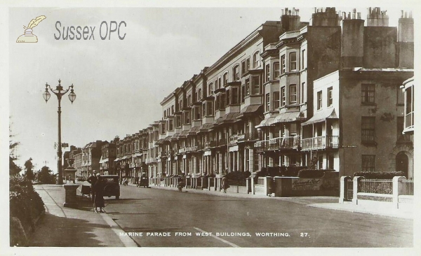 Image of Worthing - Marine Parade from West Buildings