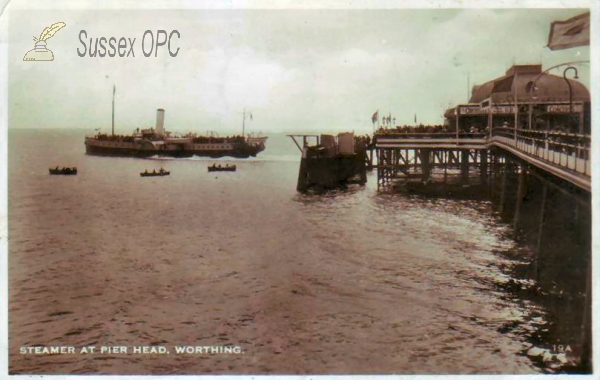 Image of Worthing - Pier Head & Steamer