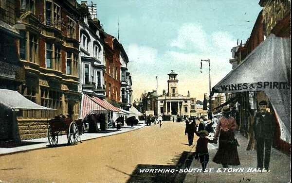 Image of Worthing - South Street & Town Hall