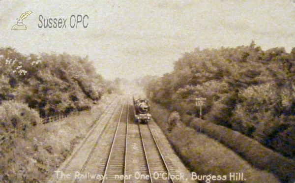 Image of Burgess Hill - Near One O'clock (Railway line)