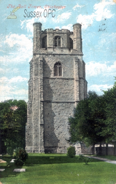 Image of Chichester - The Cathedral, the bell tower