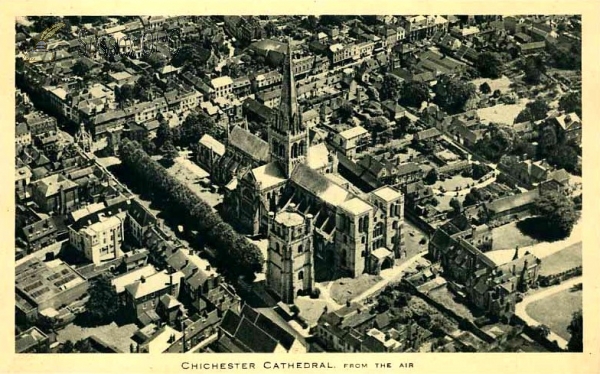 Image of Chichester - Chichester Cathedral from the air