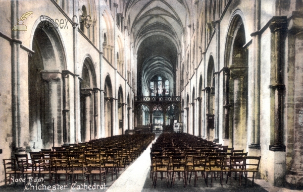 Image of Chichester - The Cathedral - Nave looking east