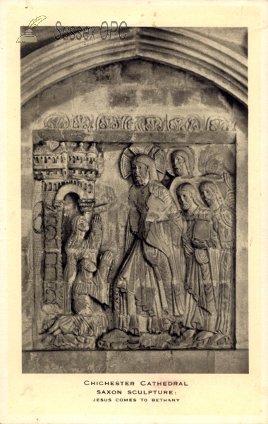 Image of Chichester - Saxon sculpture in the Cathedral