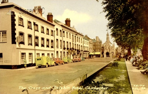 Image of Chichester - The Dolphin Hotel & Market Cross