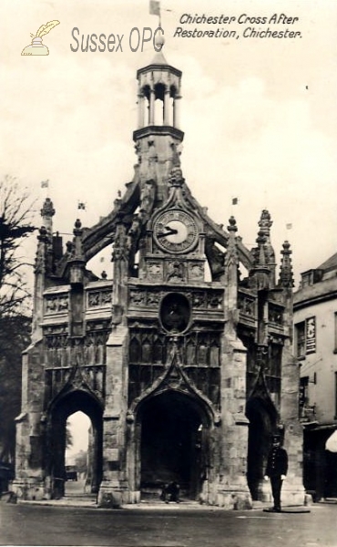 Image of Chichester - Cross after restoration