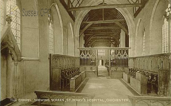 Chichester - St Mary's Hospital (Chapel interior)
