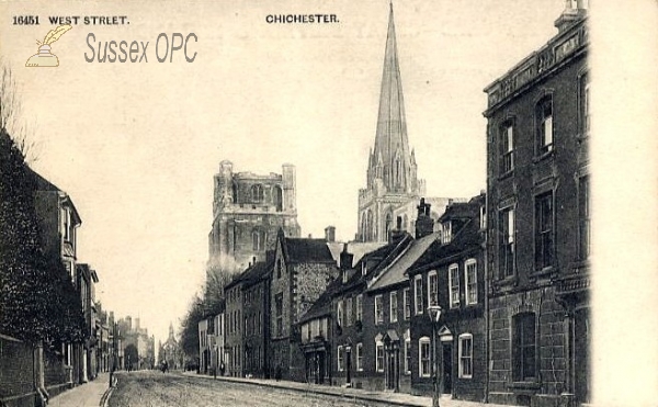 Image of Chichester - West Street & Cathedral