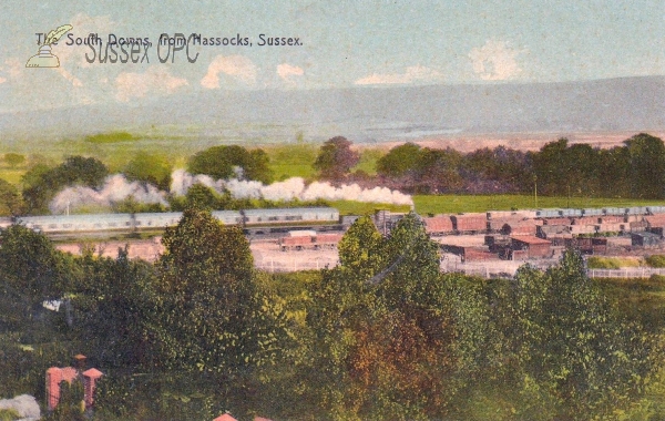 Image of Hassocks - View of the South Downs & Railway