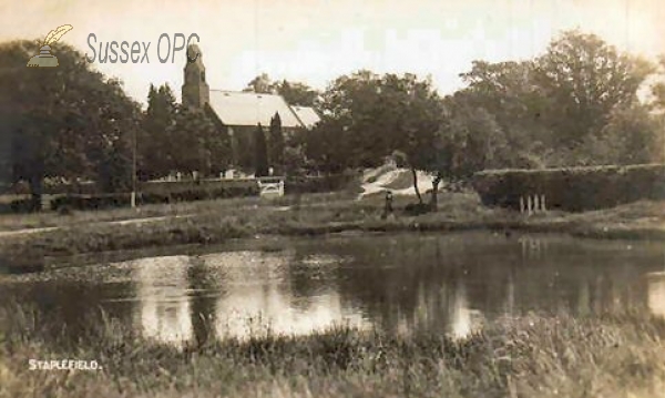 Image of Staplefield - Pond & St Mark's Church