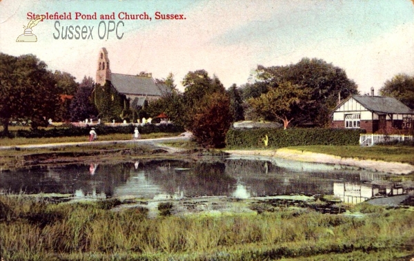 Image of Staplefield - St Mark's Church and Pond
