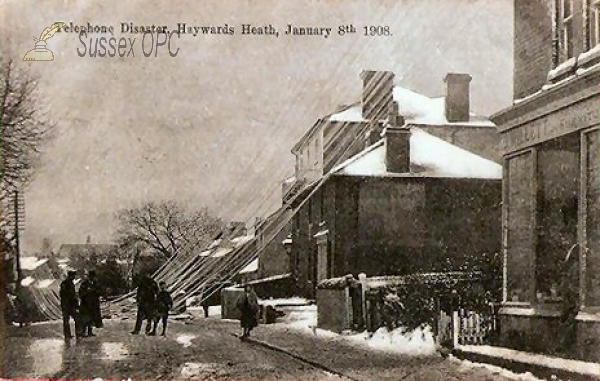 Image of Haywards Heath - Telephone Disaster - 8th January 1908