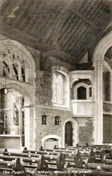 Image of Horsham - RC Church of St John the Evangelist (Pulpit)