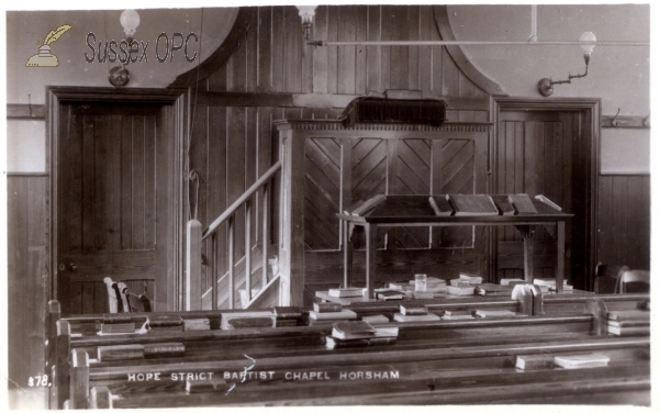 Image of Horsham - Hope Strict Baptist Chapel (Interior)