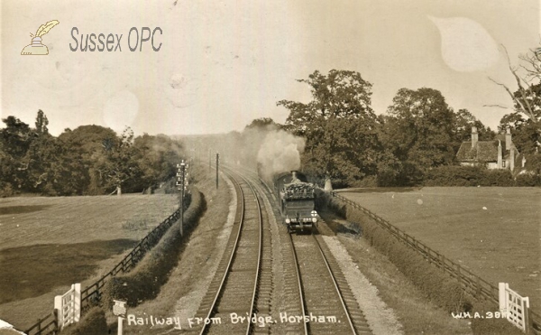 Image of Horsham - Railway (from bridge)