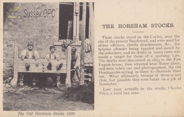 Image of Horsham - The Stocks (1859)