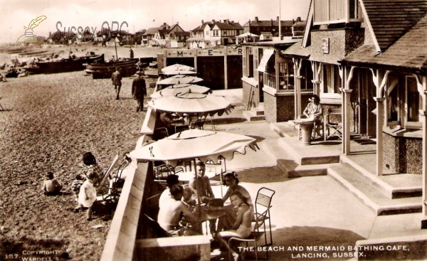 Image of Lancing - The Beach & Mermaid Bathing Cafe