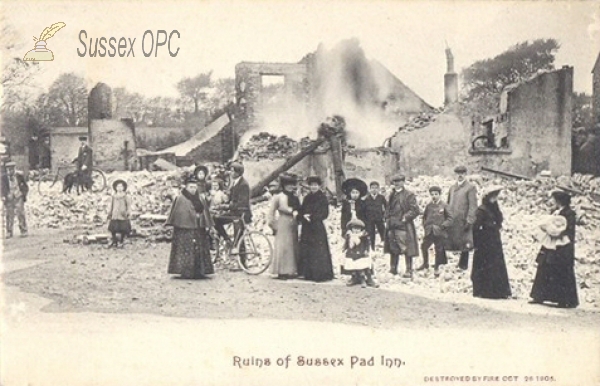 Image of Lancing - The Sussex Pad Inn Fire (26th October 1905)