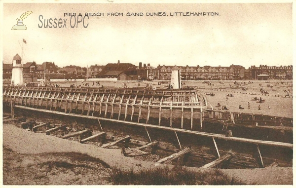 Image of Littlehampton - Pier & Beach from Sand Dunes