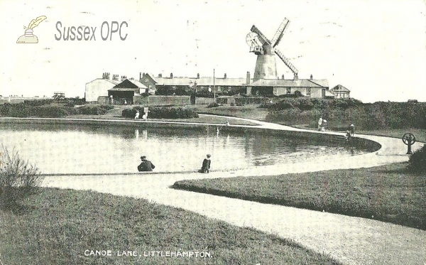 Image of Littlehampton - Canoe Lake & Windmill