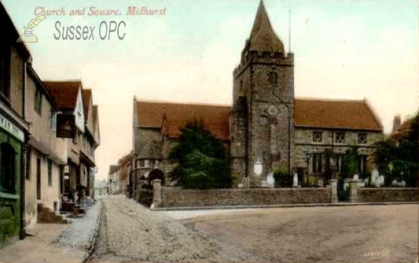 Image of Midhurst - Church & Square