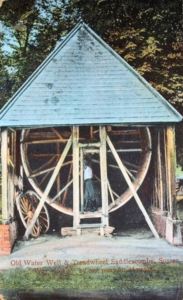 Image of Newtimber - Saddlescombe, Old Tread Wheel