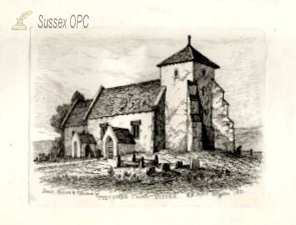 Image of Pyecombe - The Church c1851