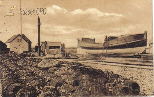 Image of Selsey - Lifeboat & Lobster Pots