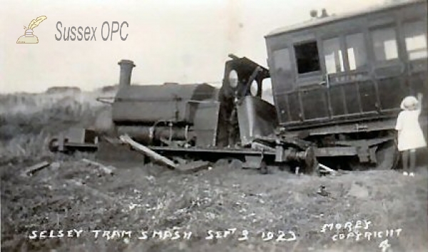 Image of Selsey - Tram Smash, 3rd September 1923