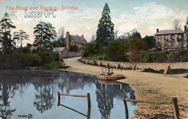 Image of Slindon - Pond &  Rectory