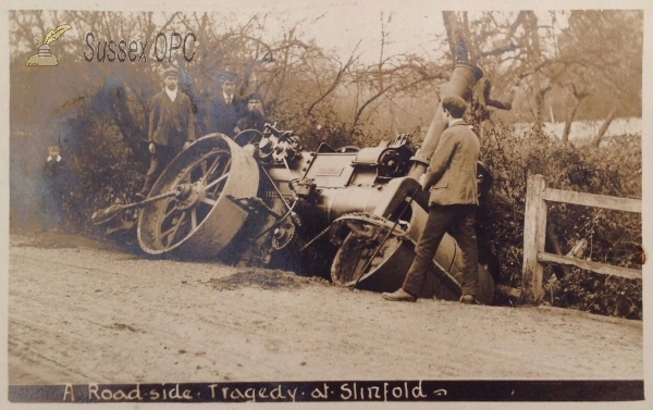 Image of Slinfold - Road side accident (Roller)