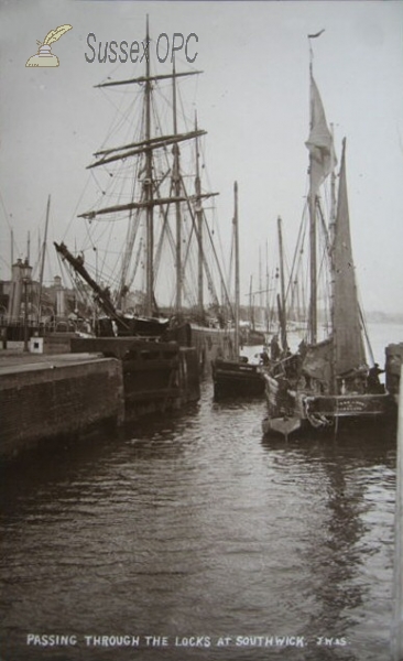 Image of Southwick - Passing through the Locks