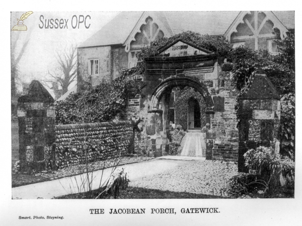 Image of Steyning - Gatewick House, Jacobean Porch