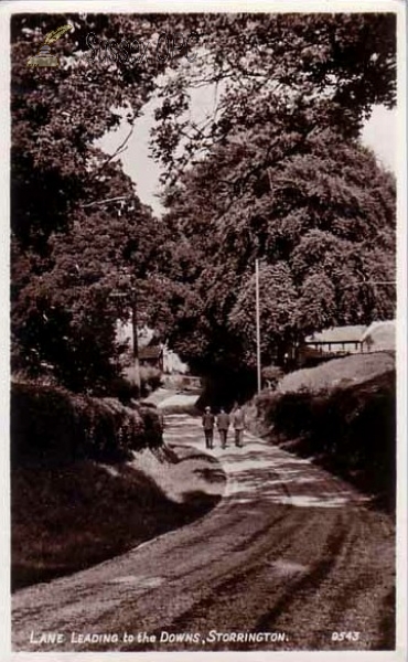 Image of Storrington - Lane leading to the Downs