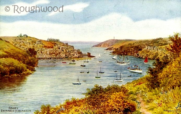 Image of Fowey - Entrance to Harbour (Modern Boats)