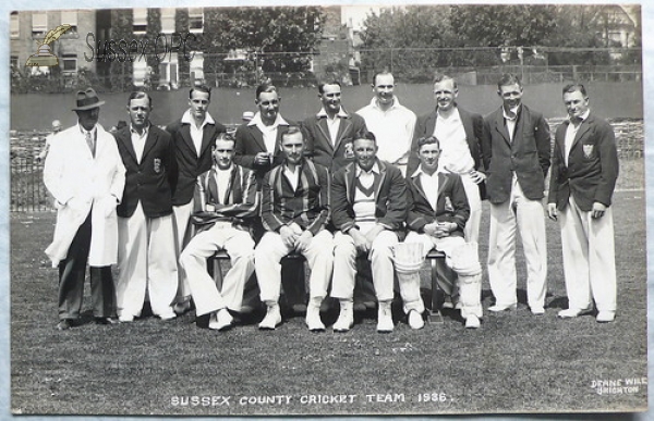 Image of Sussex County Cricket Team - 1936