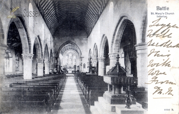 Battle - St Mary's Church (interior)