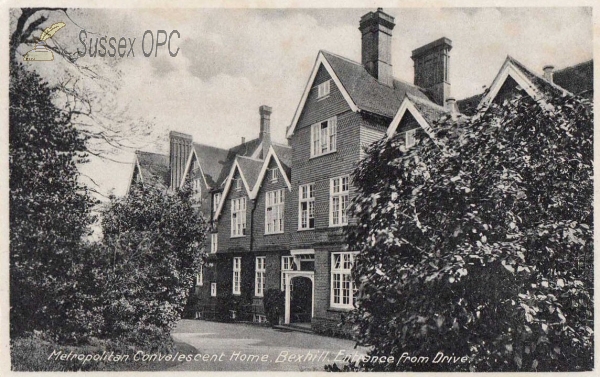 Bexhill - Metropolitan Convalescent Home (Entrance from Drive)