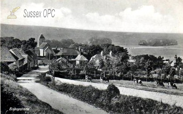 Image of Bishopstone - View of the village