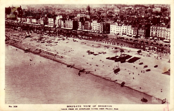 Image of Brighton - Bird's-eye view off the beach