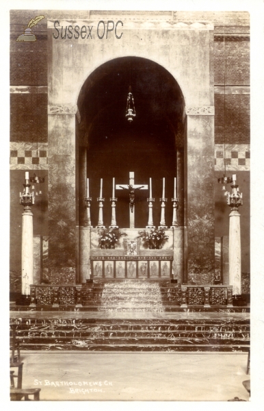 Image of Brighton - St Bartholomew's Church (interior - altar)