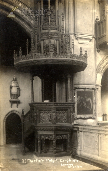 Image of Brighton - St Martin's Church (Interior, the Pulpit)