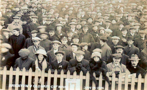 Image of Brighton - Cup Match Brighton v Oldham - 14th January 1914