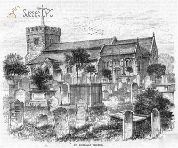Image of Brighton - St Nicholas' Church, 1877