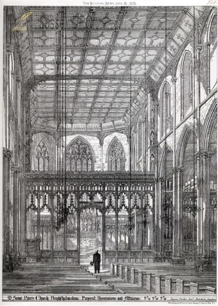 Image of Brighton - St Peter's Church (with proposed extension, Interior)