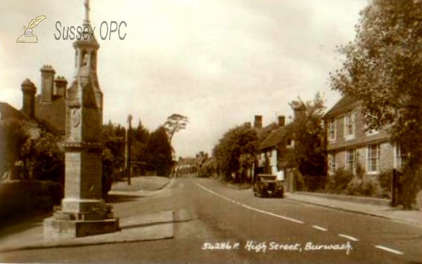 Image of Burwash - High Street & War Memorial